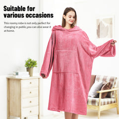 Mutao Surf Poncho Changing Robe Hooded Bathrobe for Swimming
