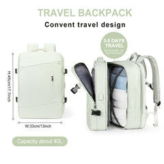 Large Waterproof Travel Backpack 40L