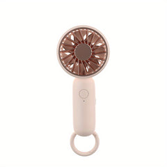 Portable Hiking Button Handheld Fan USB Mini Fan Morandi Matching