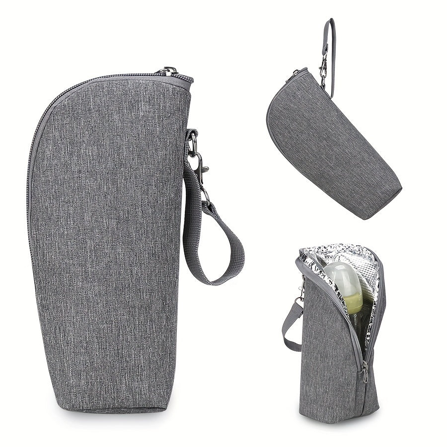 Insulated Bottle Bag with Aluminum Foil Lining for On-the-Go Parents