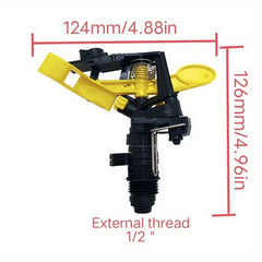 Adjustable Spiked Rocker Impact Sprinkler Garden Agriculture Watering Nozzle