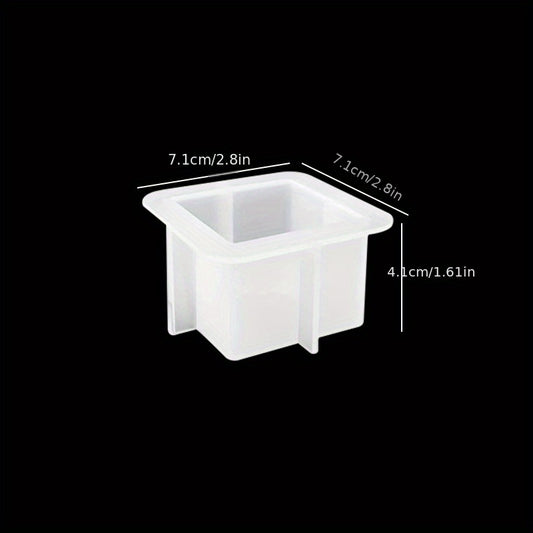 Square Tealight Candle Holder Silicone Molds for DIY Home Decor
