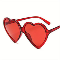 Y2K Heart Sunglasses Love Theme Candy Glasses For Beach Party Club UV400