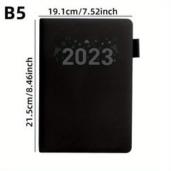 B5 Extra Thick 360 Pages Leather Business Notepad