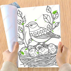 Spring Blooms Adult Coloring Book for Relaxation