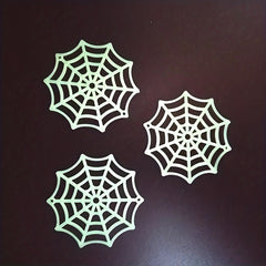 10pcs Glow-in-the-Dark Spider Webs - Halloween Prank Props & Decor