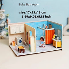 3D Puzzle Model Paper DIY Toy for Girls