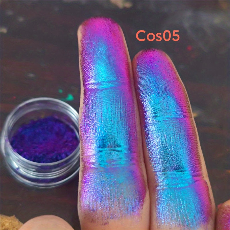 Bright Holographic Eyeshadow Powder - Highly Pigmented Chameleon Eyeshadow