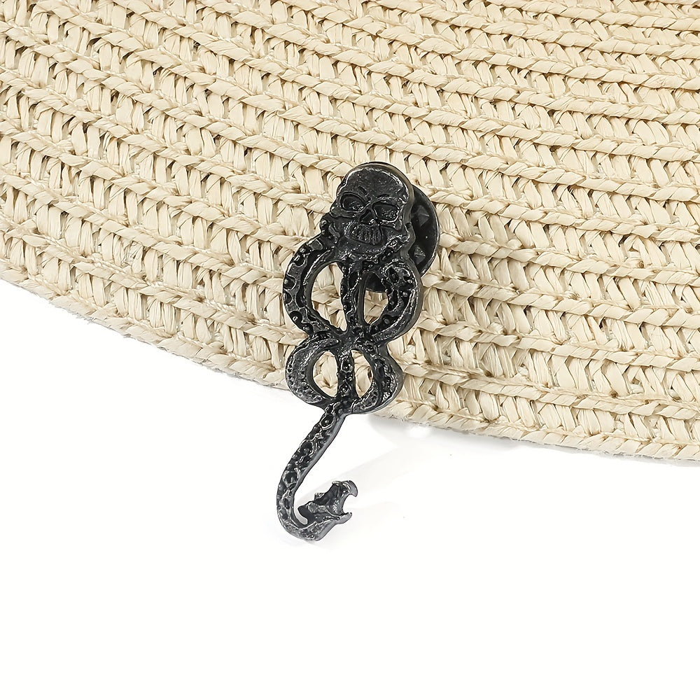 Vintage Snake Brooch Gothic Punk Jewelry