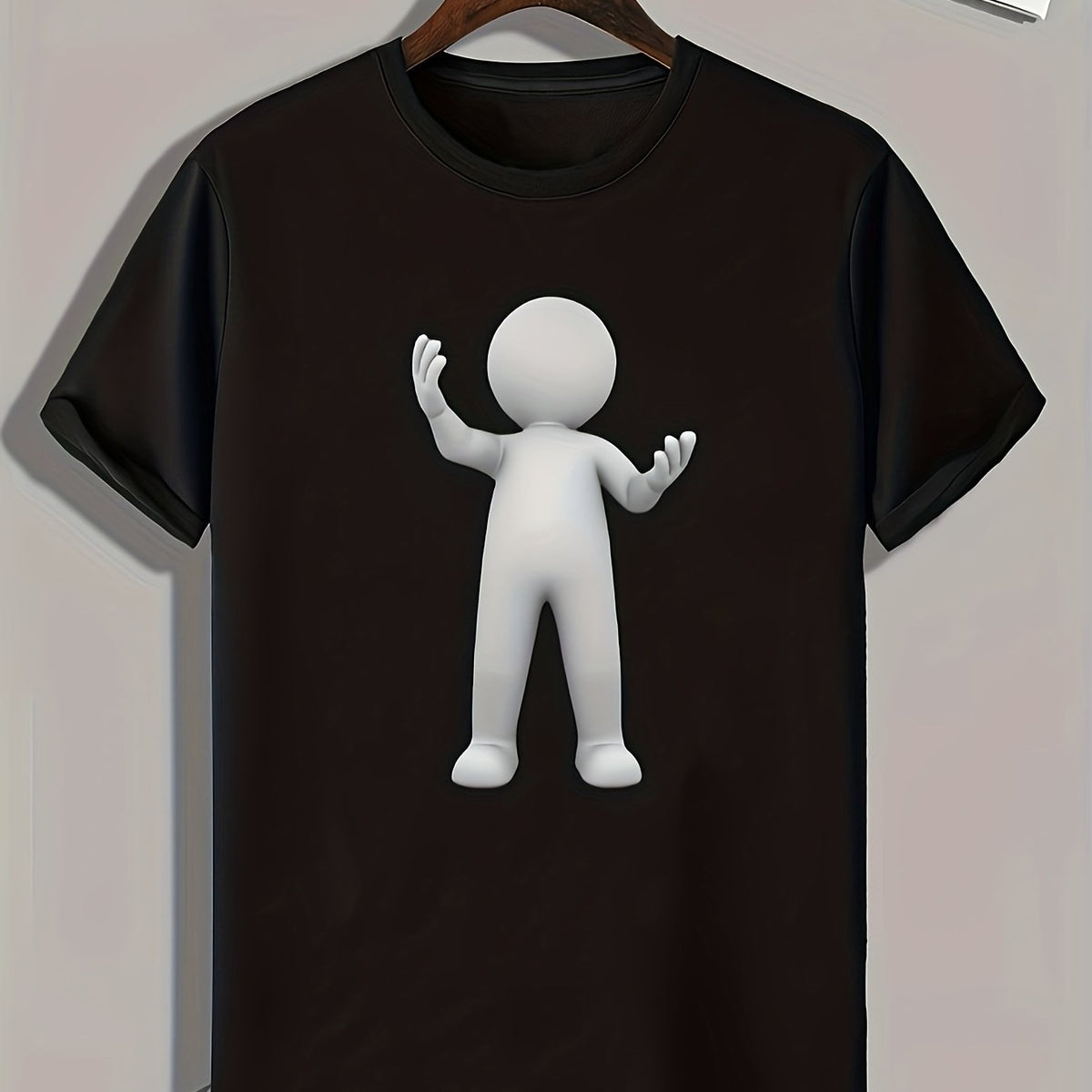 Abstract Pattern Print Mens Graphic T shirt for Summer