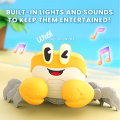 Electronic Sensing Toy Crab with Music and Crawling