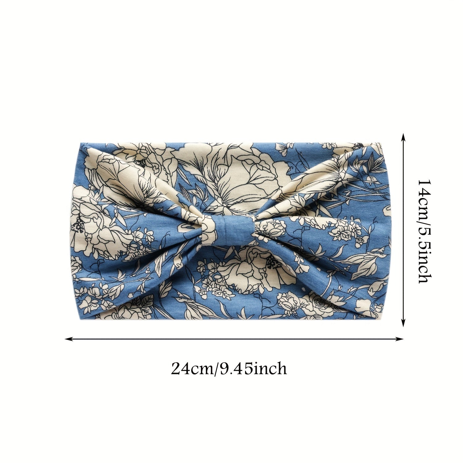 3pcs Retro Yoga Headband Flower Pattern Non slip Sweatband