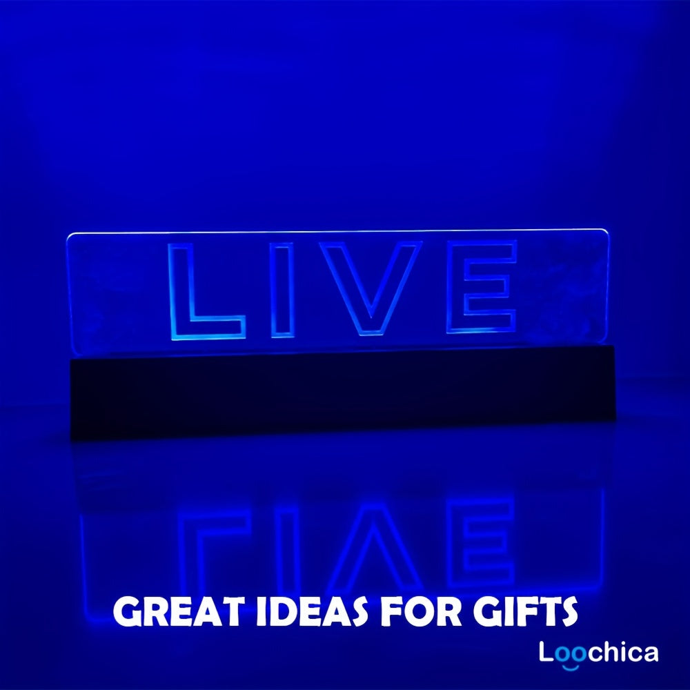 Live Signs Led Signs Signs For Wall Decor Live Sign For Studio Game Room Broadca