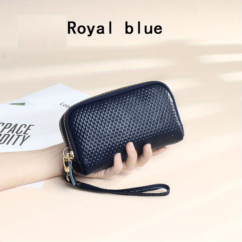 Minimalist Solid Clutch Wallet Classic Zipper Wallet Women's