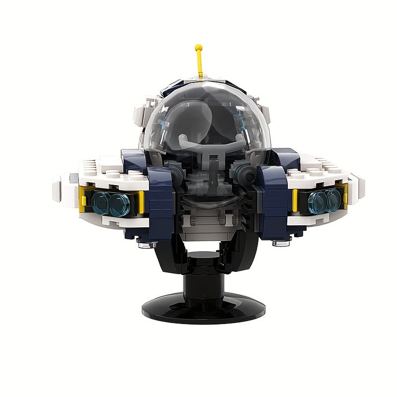 308pcs Sea Moth Model Building Blocks Toy Gray ABS Plastic Ideal Gift