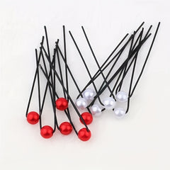 10pcs Bridal Faux Pearl Hair Pin U Shaped Hairpin Wedding Hair Stick