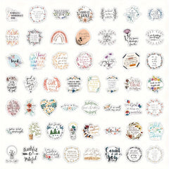 200 Bible Verses Stickers Vinyl Scrapbook Laptop Water Bott