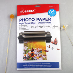 High Density Photo Paper Inkjet Printing 20 Sheets 8.3x11.7in
