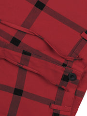 Men's Plaid Drawstring Slim Fit Summer Shorts
