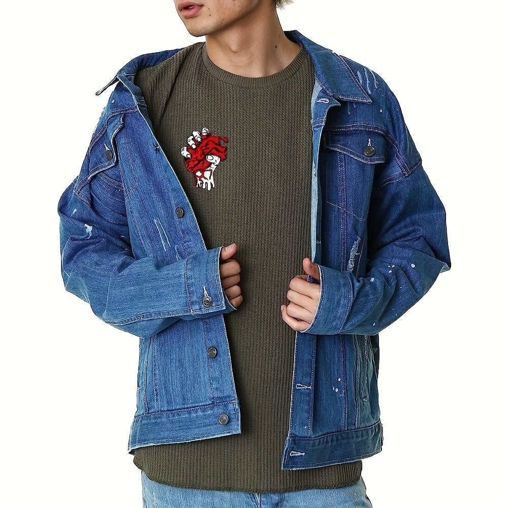 Heart Iron on Embroidery for Halloween Dress Up Men