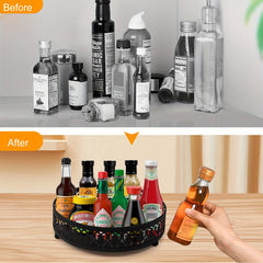 30 48 cm Lazy Susan Organizer Cabinet Spice Rack Organizer for Countertop Bathro