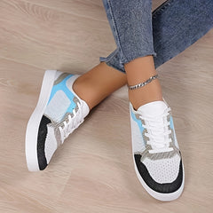 Women's Lace-up Skate Shoes Low Sneakers Comfort Lightweight Flats
