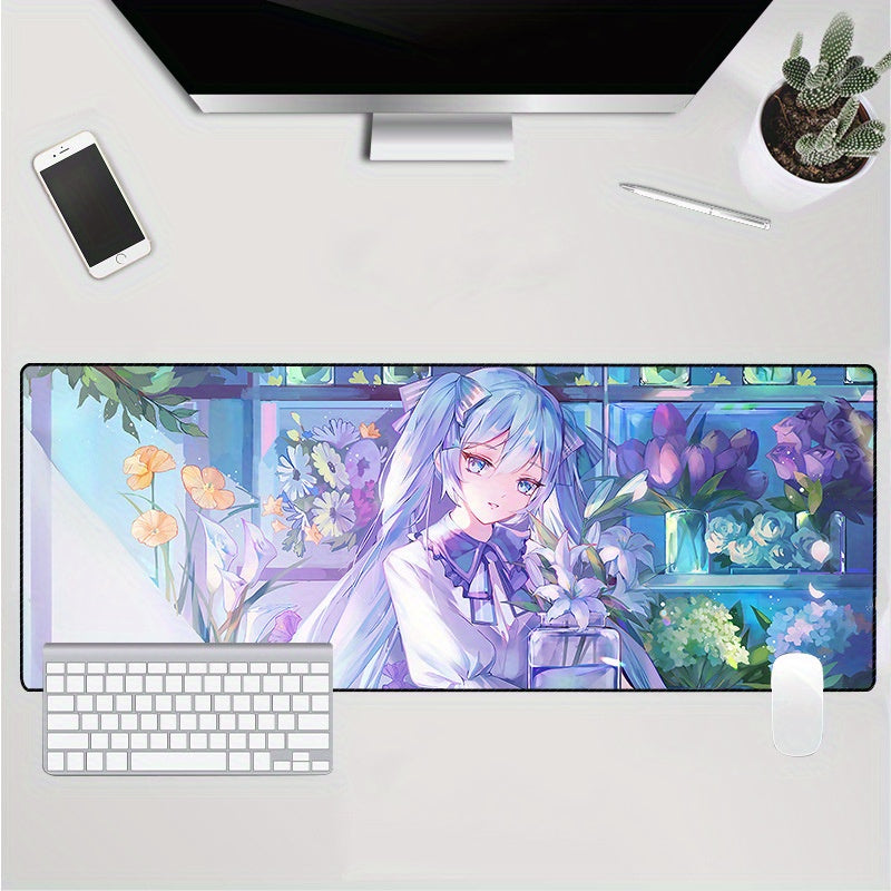 Anime Mouse Pad Oversized Waterproof Keyboard Pad For Girls