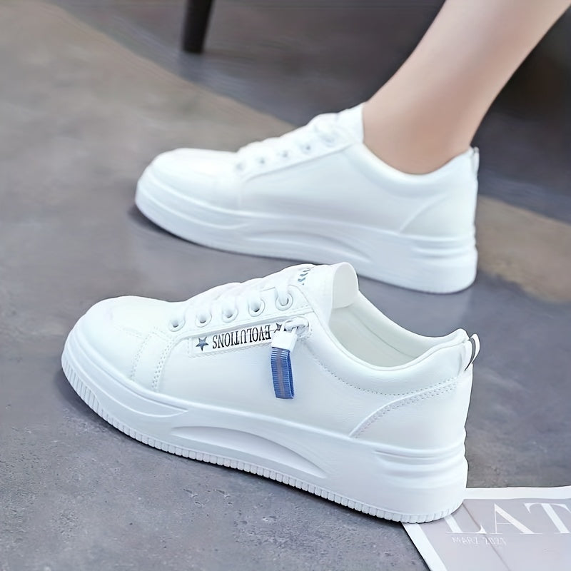 Women's Platform Skate Shoes Lace Up Low Top Sneakers