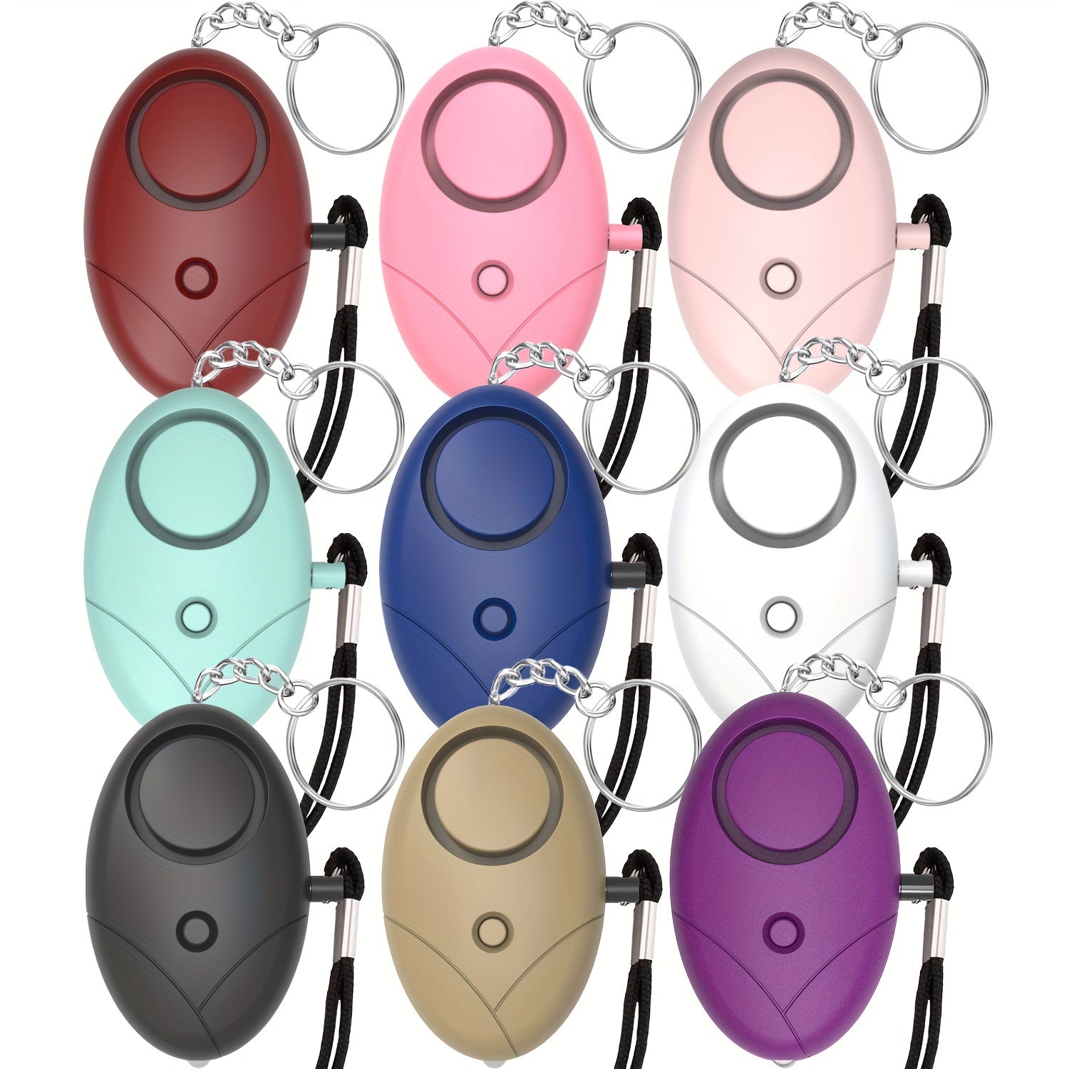 130DB Personal Alarm Keychain With LED Lights