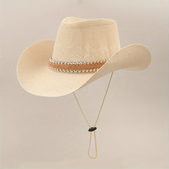 Men's Summer Straw Hat Outdoor Sun Visor Travel Sun Hat
