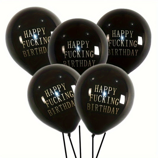 10pcs Birthday Balloons Letters Printed Balloons for Party Decoration