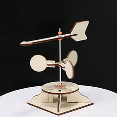 Wooden Wind Vane DIY Assembly Small Gift Science Puzzle