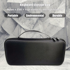 Portable Keyboard Storage Bag Travel Zipper Shockproof Container