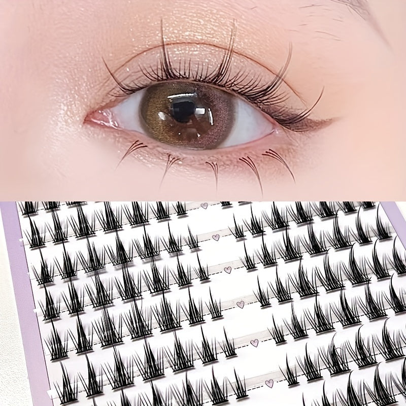 False Eyelashes Segmented Self Adhesive Lashes Mixed Style