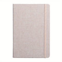 Hard Leather Office Notebook with Elastic Band & Cloth Surface