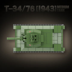 415pcs T 34 Medium Tank Model Building Blocks Set Classic Replica