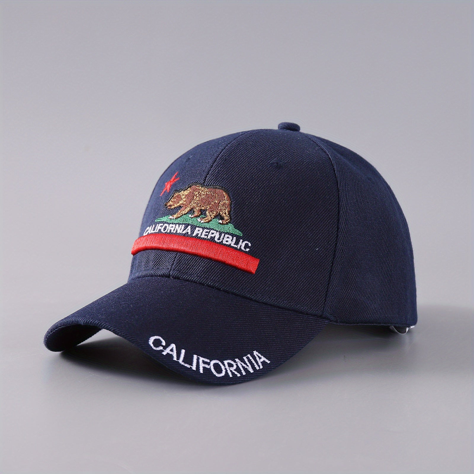 California Republic Baseball Cap Embroidery Unisex Anime Sun Hat