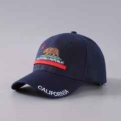 California Republic Baseball Cap Embroidery Unisex Anime Sun Hat