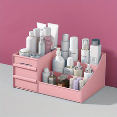Makeup Desk Organizer with Drawers - Countertop Cosmetic Vanity Holder