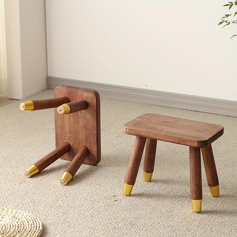 Solid Wood Small Stool Outdoor Removable Stool