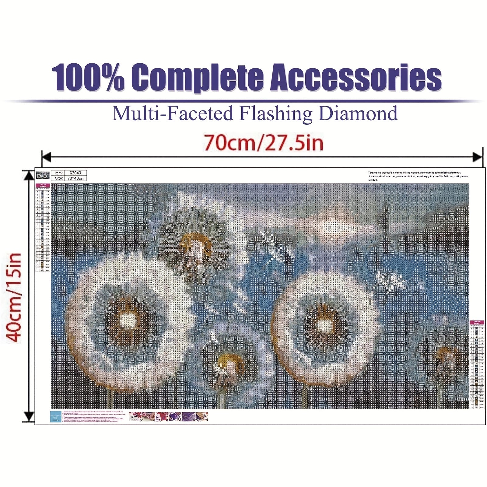 Large Dandelion Diamond Painting Kit