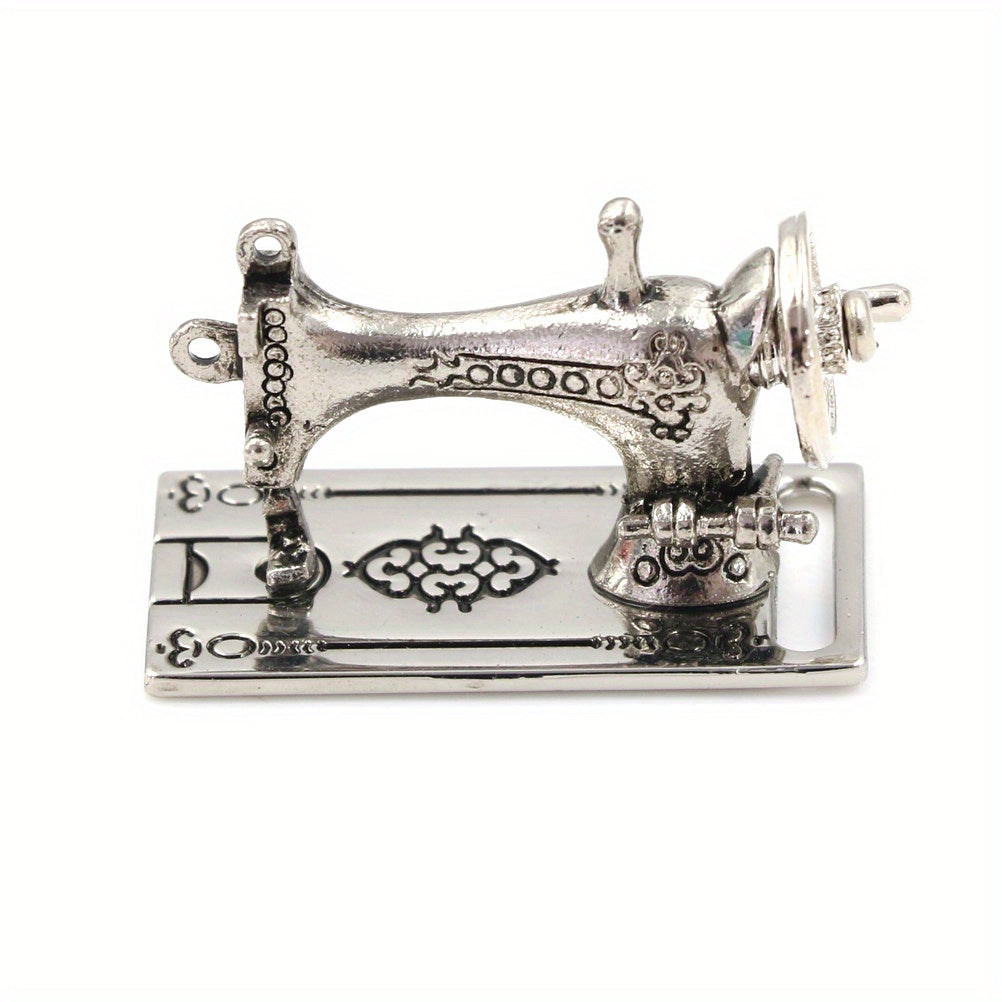1:12 Scale Metal Sewing Machine Dollhouse Accessory