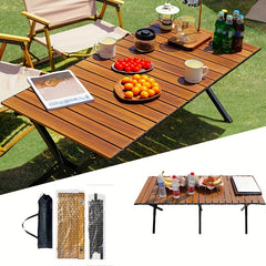 Folding Picnic Table Portable Low Height Egg Roll Table