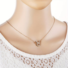 Golden Zodiac Symbol Pendant Necklace Cross Border Constellation Paper Card