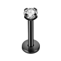 Stainless Steel Zircon Lip Nail Studs Women's Piercing Jewelry