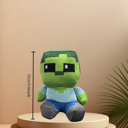 Green Sitting Zombie Plush Toy Soft & Durable Fabric Stuffed Animal