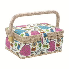 European Sewing Tool Box Needle Thread Storage Box with Handle