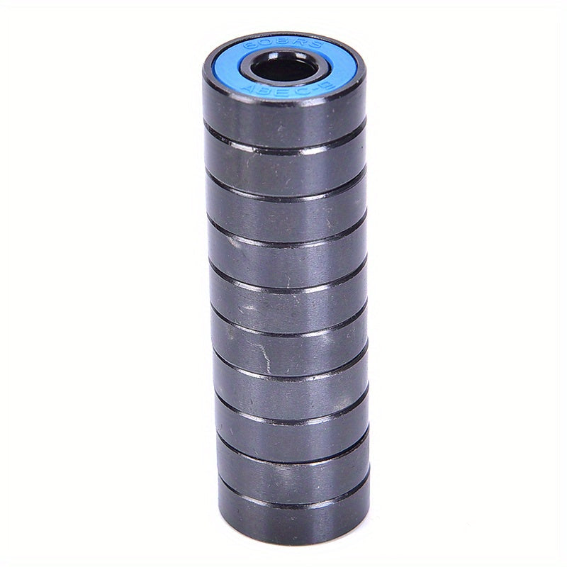 10Pcs 608 2RS Bearing Set Deep Groove Steel Sealed Ball Bearings