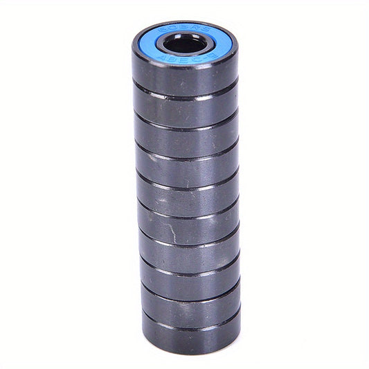 10Pcs 608 2RS Bearing Set Deep Groove Steel Sealed Ball Bearings