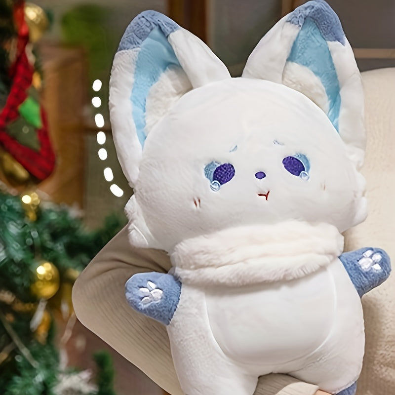 74in Warm & Soothing Standing Ear Fox Plush Doll Soft Caring Stuffed Animal Toy